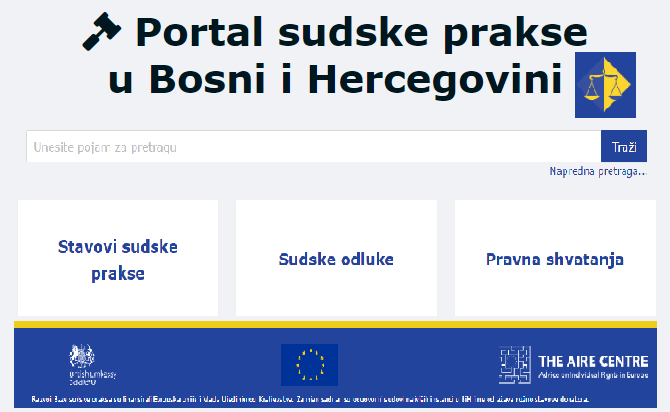 Portal sudske prakse u Bosni i Hercegovini