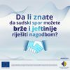 Sedmice sudske nagodbe od 11. do 22. novembra 2024. godine: Riješite spor brzo i efikasno!