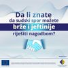 Обавијест за странке – Тједни судске нагодбе у Опћинском суду у Чапљини  